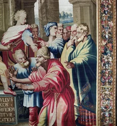 Tapet föreställande Apostlagärningarna, Elymas